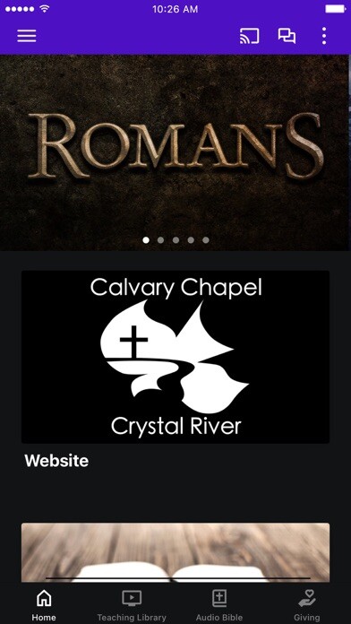 Emulate iPhone app Calvary Chapel Crystal River using MyAndroid Emulate iPhone app Calvary Chapel Crystal River using MyAndroid