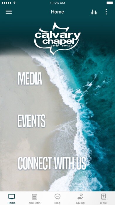 Emulate iPhone app Calvary Chapel Gulf Coast using MyAndroid