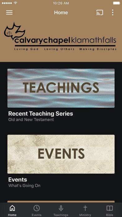 Emulate iPhone app Calvary Chapel Klamath Falls using MyAndroid Emulate iPhone app Calvary Chapel Klamath Falls using MyAndroid