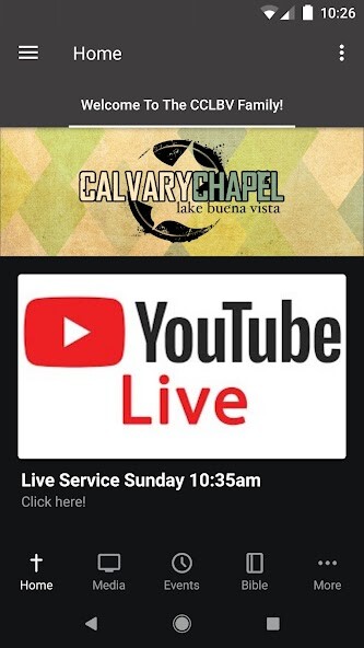 Emulate iPhone app Calvary Chapel LakeBuenaVista using MyAndroid Emulate iPhone app Calvary Chapel LakeBuenaVista using MyAndroid