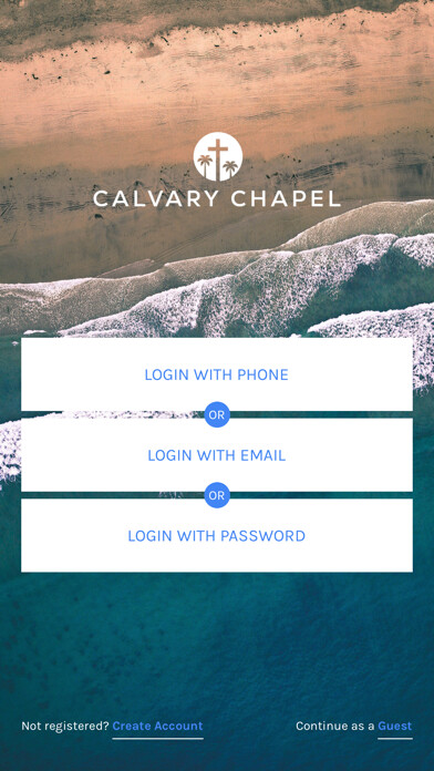 Emulate iPhone app Calvary Chapel Melbourne App using MyAndroid