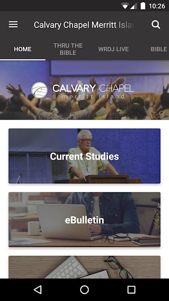 Emulate iPhone app Calvary Chapel Merritt Island using MyAndroid