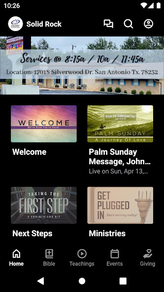 Run android online APK Calvary Chapel Solid Rock from MyAndroid or emulate Calvary Chapel Solid Rock using MyAndroid