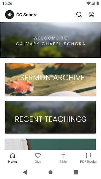 Emulate iPhone app Calvary Chapel Sonora using MyAndroid Emulate iPhone app Calvary Chapel Sonora using MyAndroid