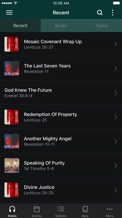 Emulate iPhone app Calvary Chapel Tri-Cities using MyAndroid