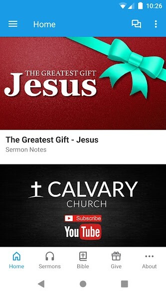Emulate iPhone app Calvary Church Sussex using MyAndroid Emulate iPhone app Calvary Church Sussex using MyAndroid