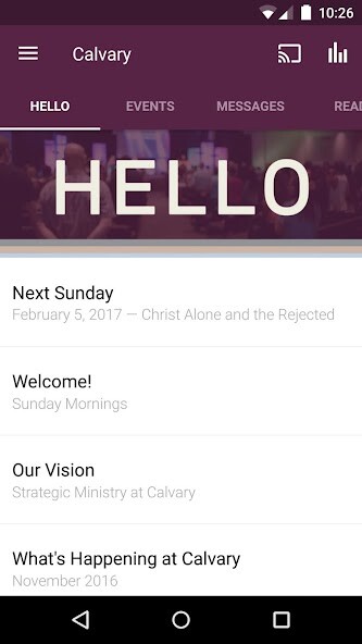 Emulate iPhone app Calvary Manteca using MyAndroid Emulate iPhone app Calvary Manteca using MyAndroid