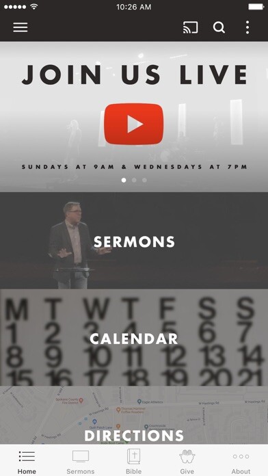 Emulate iPhone app Calvary Spokane App using MyAndroid Emulate iPhone app Calvary Spokane App using MyAndroid