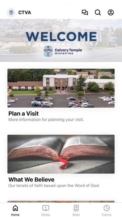 Emulate iPhone app Calvary Temple VA using MyAndroid Emulate iPhone app Calvary Temple VA using MyAndroid