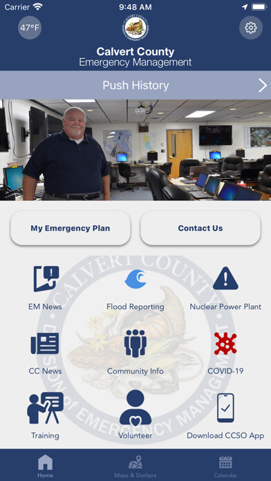 Emulate iPhone app Calvert Prepare using MyAndroid