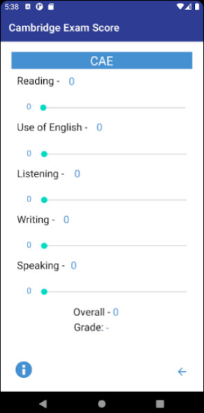 Run android online APK Cambridge Exam Score from MyAndroid or emulate Cambridge Exam Score using MyAndroid