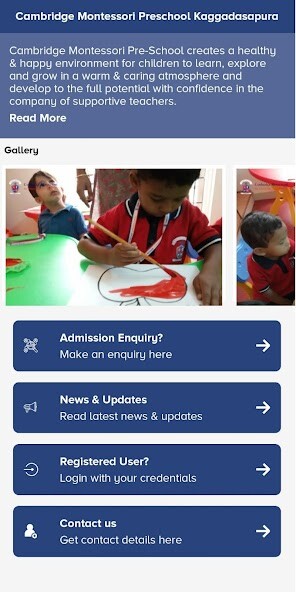 Run android online APK Cambridge Montessori Kaggadasapura from MyAndroid or emulate Cambridge Montessori Kaggadasapura using MyAndroid