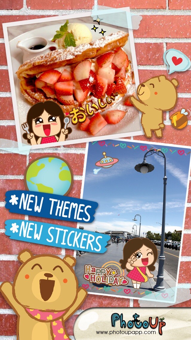 Emulate iPhone app CAM CHEESE by PhotoUp - cute sticker for decorate photos using MyAndroid Emulate iPhone app CAM CHEESE by PhotoUp - cute sticker for decorate photos using MyAndroid