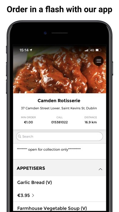 Emulate iPhone app Camden Rotisserie Dublin using MyAndroid Emulate iPhone app Camden Rotisserie Dublin using MyAndroid
