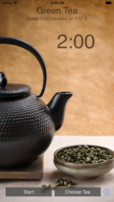 Emulate iPhone app Camellia Tea Timer using MyAndroid Emulate iPhone app Camellia Tea Timer using MyAndroid