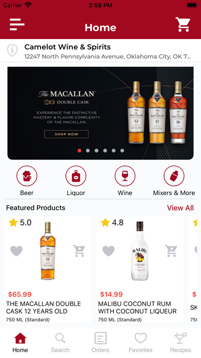 Emulate iPhone app Camelot Square Wine & Spirits using MyAndroid Emulate iPhone app Camelot Square Wine & Spirits using MyAndroid