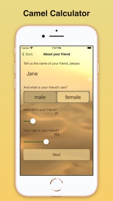 Emulate iPhone app Camel Value Calculator using MyAndroid Emulate iPhone app Camel Value Calculator using MyAndroid