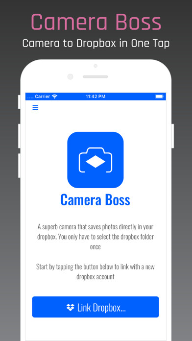 Emulate iPhone app Camera Boss for Dropbox using MyAndroid