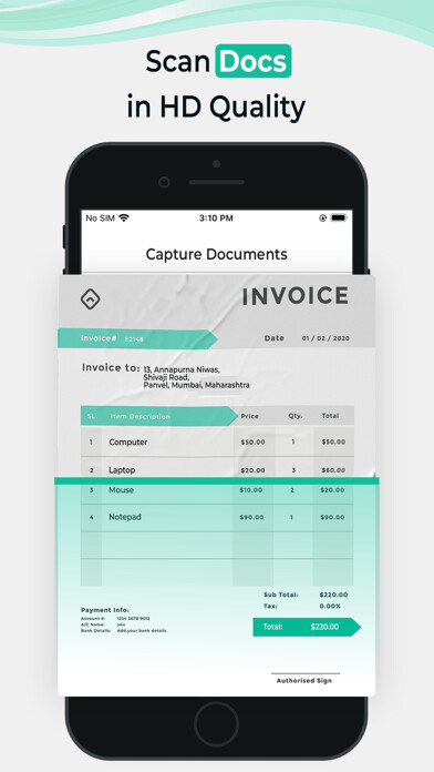 Emulate iPhone app Camera Scanner - PDF Doc Scan using MyAndroid Emulate iPhone app Camera Scanner - PDF Doc Scan using MyAndroid