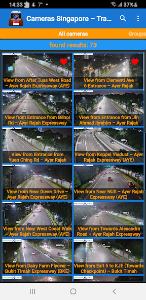 Run android online APK Cameras Singapore - Traffic from MyAndroid or emulate Cameras Singapore - Traffic using MyAndroid