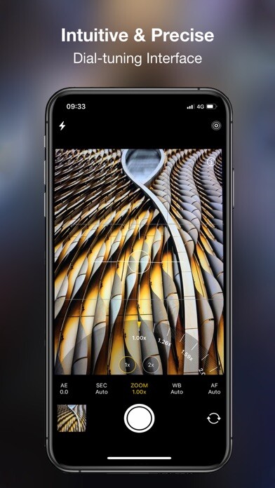 Emulate iPhone app Cameraw - Pro Camera & Editor using MyAndroid