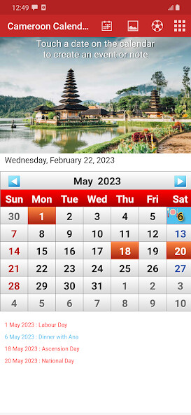 Run android online APK Cameroon Calendar 2023 from MyAndroid or emulate Cameroon Calendar 2023 using MyAndroid Run android online APK Cameroon Calendar 2023 from MyAndroid or emulate Cameroon Calendar 2023 using MyAndroid