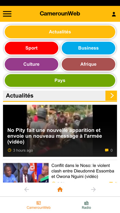 Emulate iPhone app CamerounWeb using MyAndroid Emulate iPhone app CamerounWeb using MyAndroid