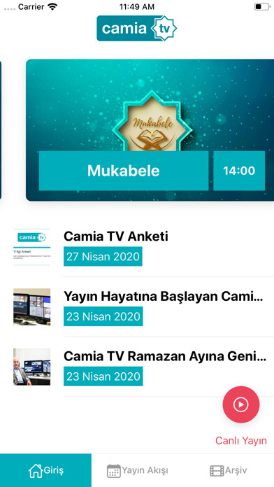 Emulate iPhone app Camia TV using MyAndroid Emulate iPhone app Camia TV using MyAndroid