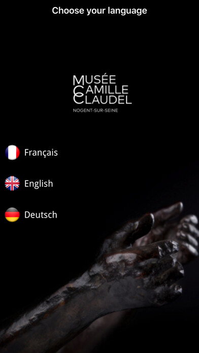 Emulate iPhone app Camille Claudel Museum using MyAndroid