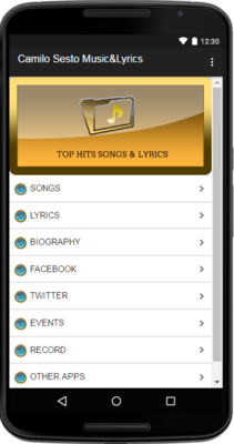Emulate Android APK Camilo Sesto MusicLyrics Emulate Android APK Camilo Sesto MusicLyrics
