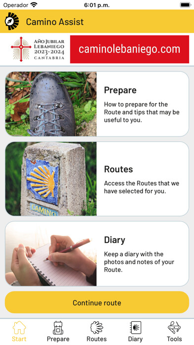 Emulate iPhone app Camino Assist pilgrim Santiago using MyAndroid Emulate iPhone app Camino Assist pilgrim Santiago using MyAndroid