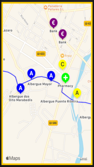 Emulate iPhone app Camino de Santiago Guide using MyAndroid Emulate iPhone app Camino de Santiago Guide using MyAndroid