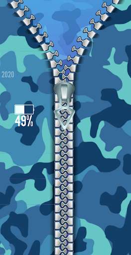 Run android online APK Camouflage Zipper Lock Screen With Pin from MyAndroid or emulate Camouflage Zipper Lock Screen With Pin using MyAndroid
