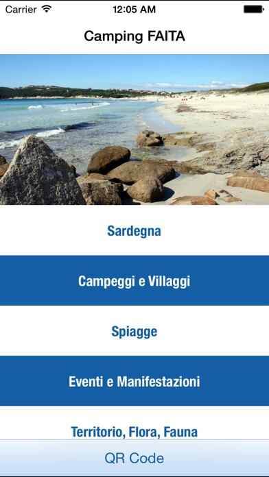 Emulate iPhone app Campeggi e villaggi FAITA Sardegna using MyAndroid Emulate iPhone app Campeggi e villaggi FAITA Sardegna using MyAndroid
