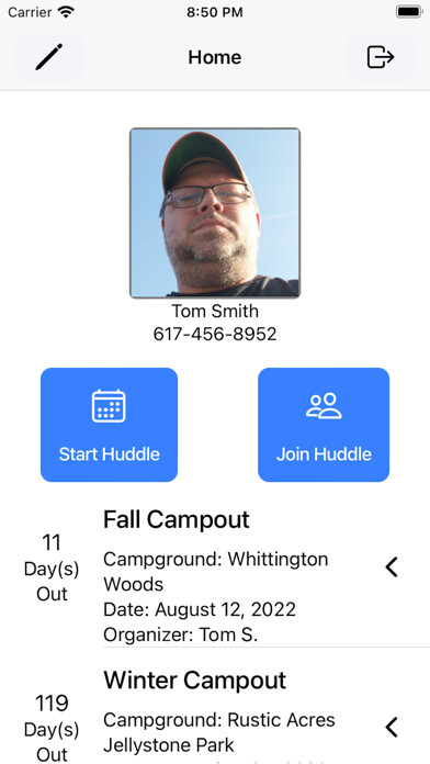 Emulate iPhone app Camper Huddle using MyAndroid Emulate iPhone app Camper Huddle using MyAndroid