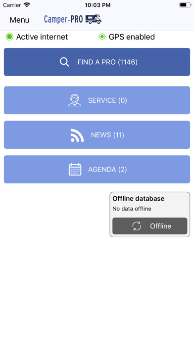 Emulate iPhone app Camper-pro - Motorhome using MyAndroid Emulate iPhone app Camper-pro - Motorhome using MyAndroid