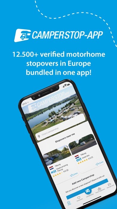 Emulate iPhone app Camperstop-Stopovers in Europe using MyAndroid