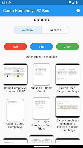 Emulate Android APK Camp Humphreys EZ Bus
