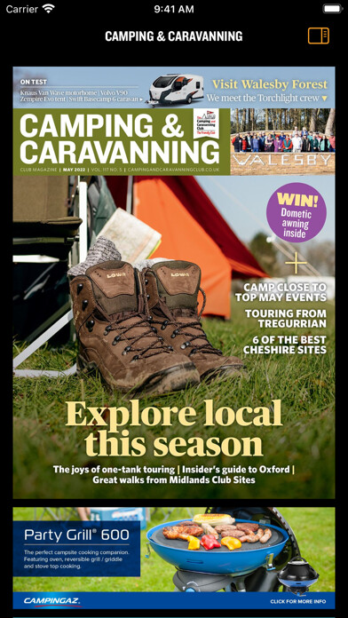 Emulate iPhone app Camping & Caravanning Magazine using MyAndroid Emulate iPhone app Camping & Caravanning Magazine using MyAndroid