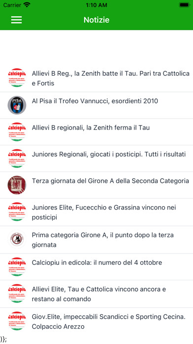 Emulate iPhone app Campionando using MyAndroid