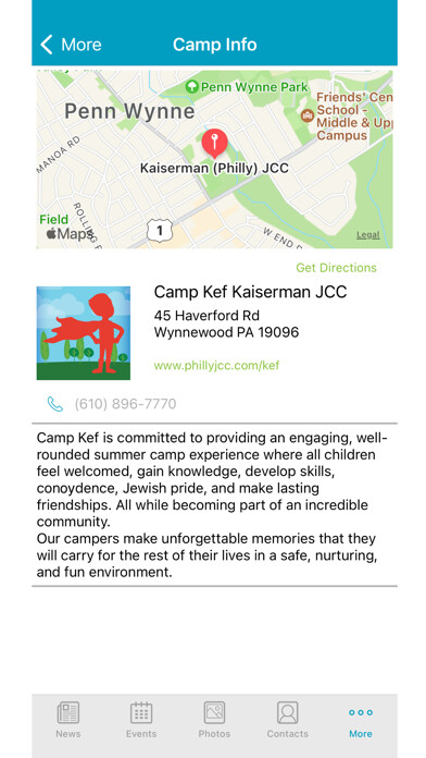 Emulate iPhone app Camp Kef Kaiserman JCC using MyAndroid Emulate iPhone app Camp Kef Kaiserman JCC using MyAndroid