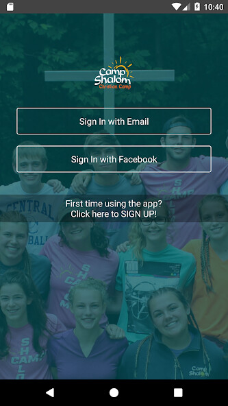 Emulate iPhone app Camp Shalom using MyAndroid Emulate iPhone app Camp Shalom using MyAndroid