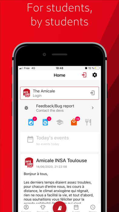 Emulate iPhone app CAMPUS - Amicale INSA Toulouse using MyAndroid Emulate iPhone app CAMPUS - Amicale INSA Toulouse using MyAndroid