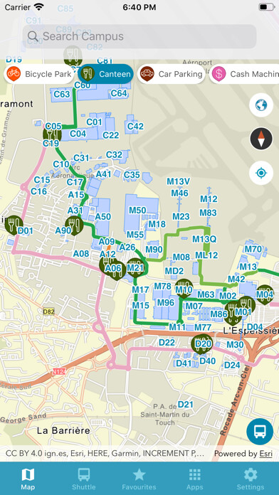 Emulate iPhone app Campus by Airbus using MyAndroid