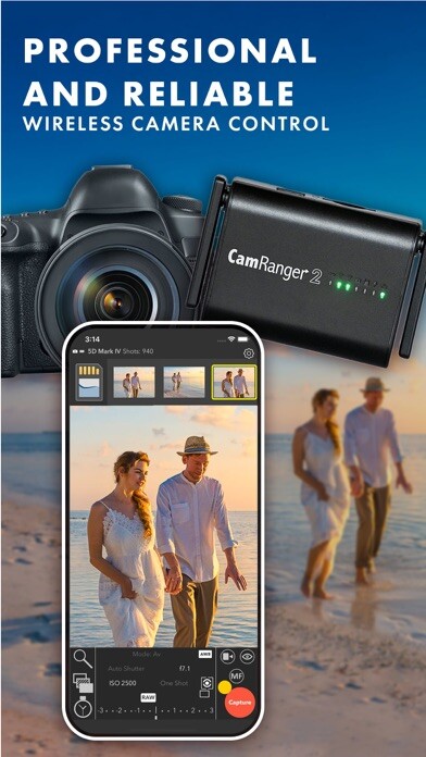 Emulate iPhone app CamRanger 2 - Camera Control using MyAndroid