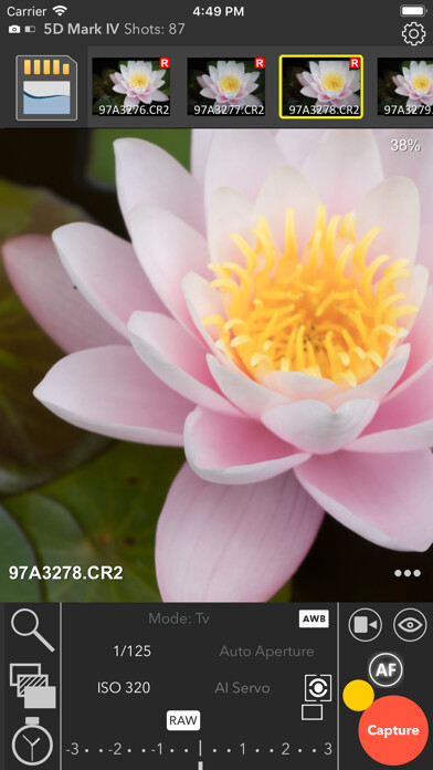 Emulate iPhone app CamRanger Mini using MyAndroid Emulate iPhone app CamRanger Mini using MyAndroid