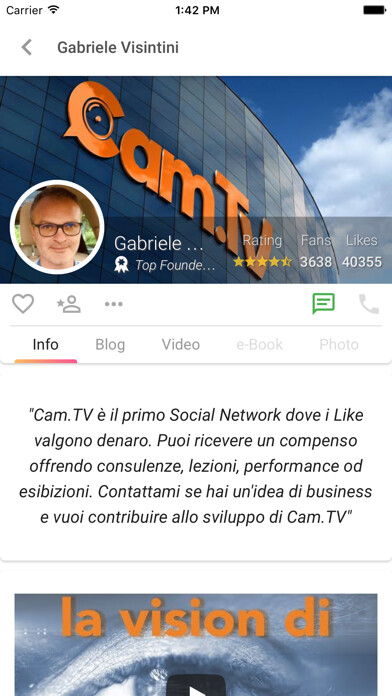 Emulate iPhone app Cam.TV using MyAndroid