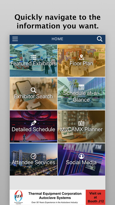 Emulate iPhone app CAMX 2022 Event App using MyAndroid Emulate iPhone app CAMX 2022 Event App using MyAndroid