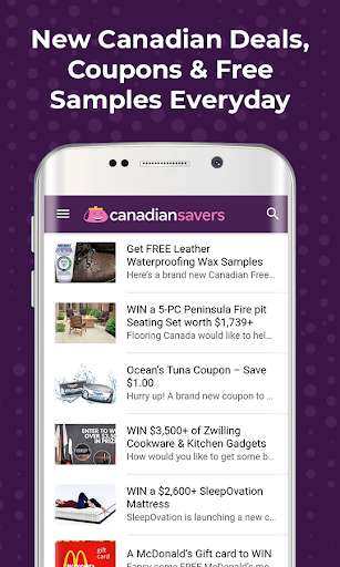 Run android online APK Canadian Coupons & Free Stuff from MyAndroid or emulate Canadian Coupons & Free Stuff using MyAndroid