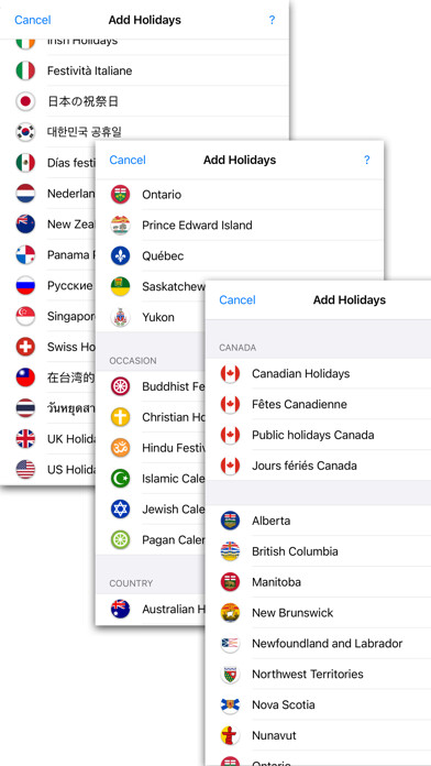 Emulate iPhone app Canadian Holidays using MyAndroid Emulate iPhone app Canadian Holidays using MyAndroid
